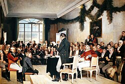 The 1814 constitutional assembly, painted by Oscar Wergeland