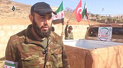 Fighters of the Northern Storm Brigade during the Turkish military operation in Afrin, February 2018