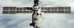 Zvezda as seen by Space Shuttle Atlantis during STS-106