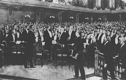 The delegates at the First Zionist Congress in 1897, held in Basel, Switzerland