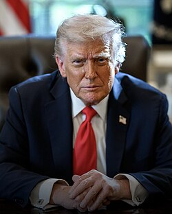 Donald Trump, the 45th (2017–2021) and 47th (since 2025) president