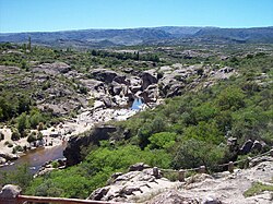 The Mina Clavero River in the Traslasierra Valley.