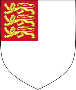 Detail of the escutcheon of the Royal Society's arms
