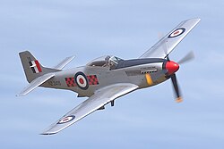 P-51D preserved in No. 3 (Canterbury) TAF colours