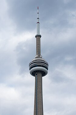 The scenes at Toronto's CN Tower were filmed without permits.