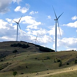 Bajgora Wind Farm, the largest wind farm in Kosovo