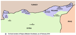 YPG-controlled territory, February 2014