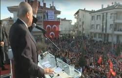 Devlet Bahçeli speaking at Aksaray 25 March 2014