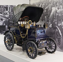 A Daimler Grafton Phaeton; one of the earliest cars to be built in Coventry in 1897