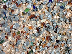 Rock dash stucco