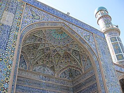 Tiled exterior of the Friday Mosque of Herat, Afghanistan