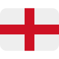 Twemoji typeface Flag of England, (as per X)
