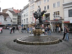 Pedestrian zone in the city centre