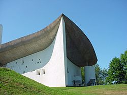 Notre-Dame du Haut, in Ronchamp by Le Corbusier