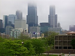 The Chicago Loop as seen from the UIC campus