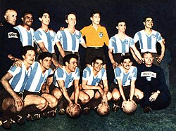 The Argentina squad, champions