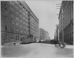 The demolition of the Jobbers Canyon Historic District in Downtown Omaha, the largest National Register historic district lost to date[30]