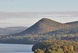 Sugarloaf Hill in Putnam County, from Bear Mountain Bridge