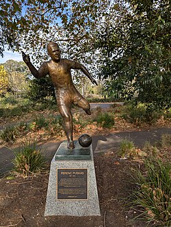 Statue of Puskás in Melbourne, Australia