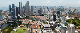 Singapore has one of the busiest container ports in the world and is the world's fourth-largest foreign exchange trading hub.