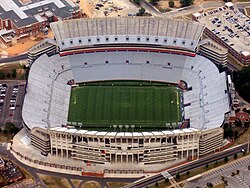 Jordan-Hare pictured from above in 2008.