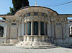 Sebil (water distribution kiosk) of the Mihrişah Sultan Complex in Istanbul, from the late 18th century, an example of the Ottoman Baroque style