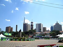 A view of Nairobi from the Kenyatta International Conference Centre